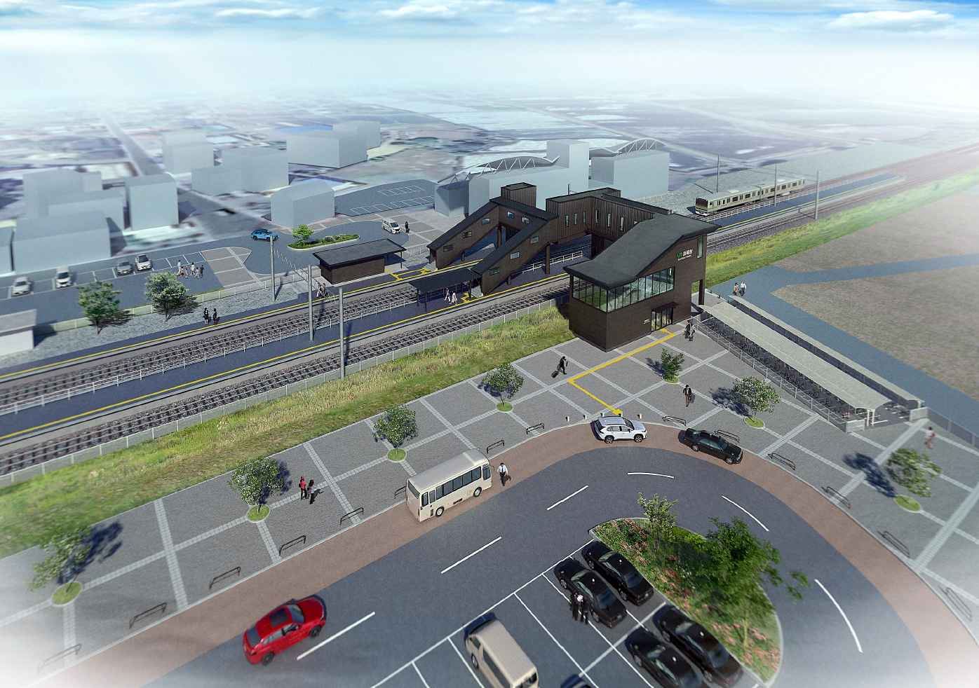 東西自由通路の完成イメージ