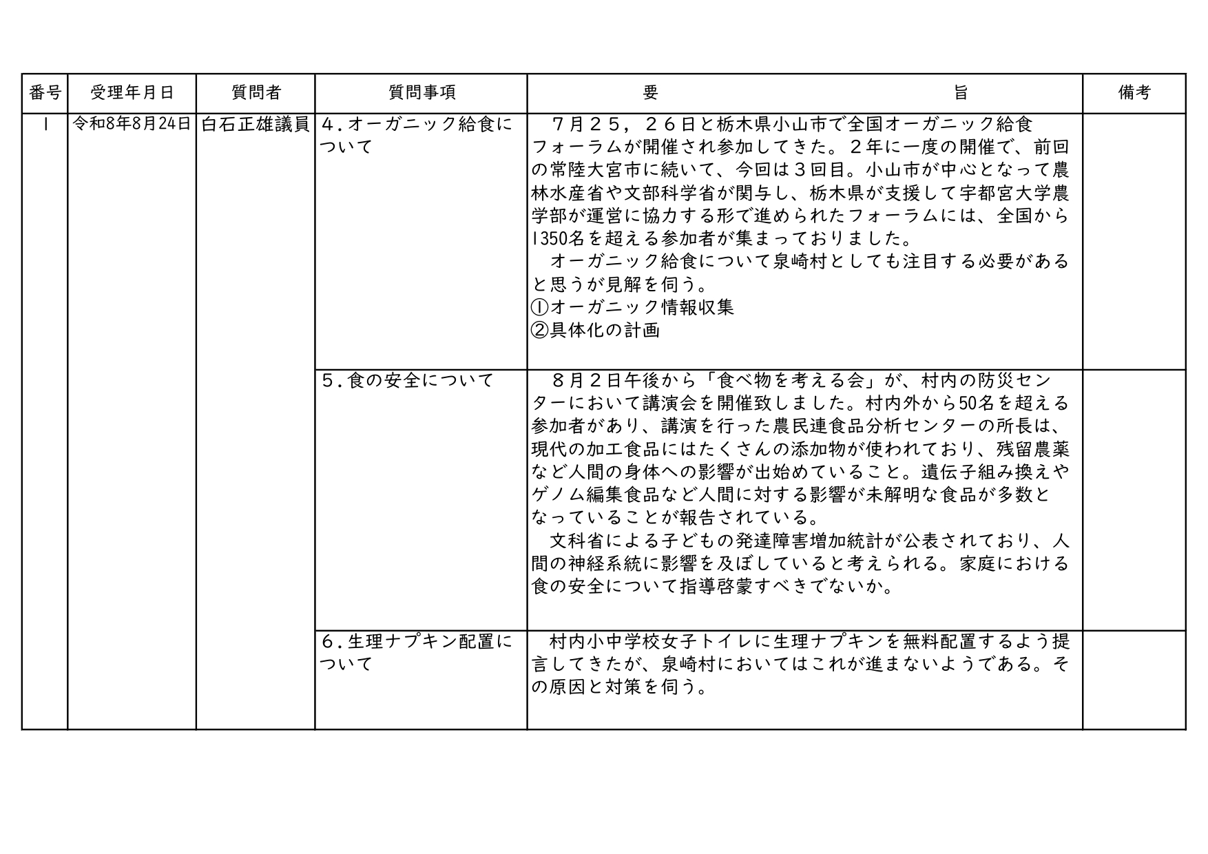 9月一般質問2