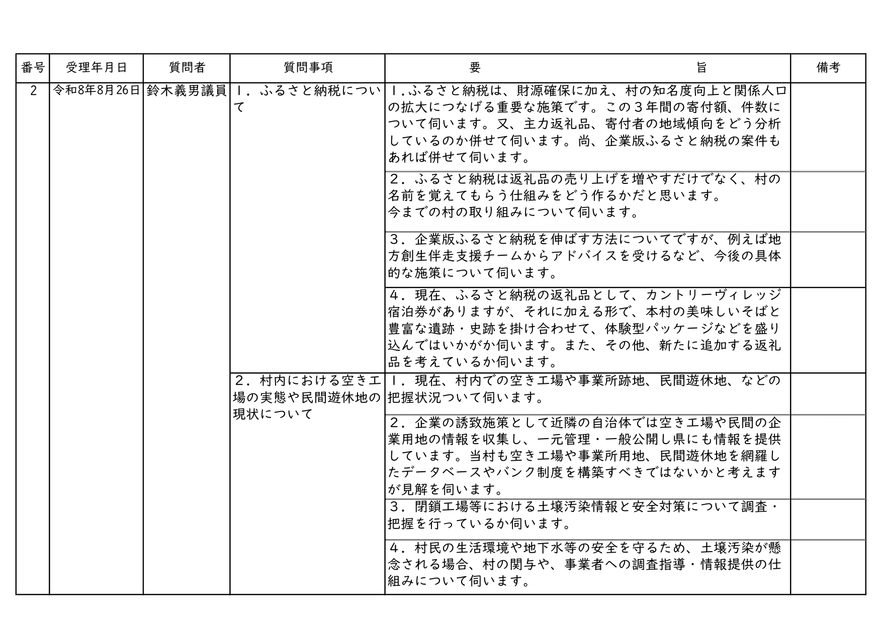 9月一般質問3